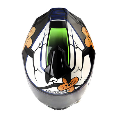 CASCO SHAFT SH-551 NEVER BROKE BLANCO VERDE NEON