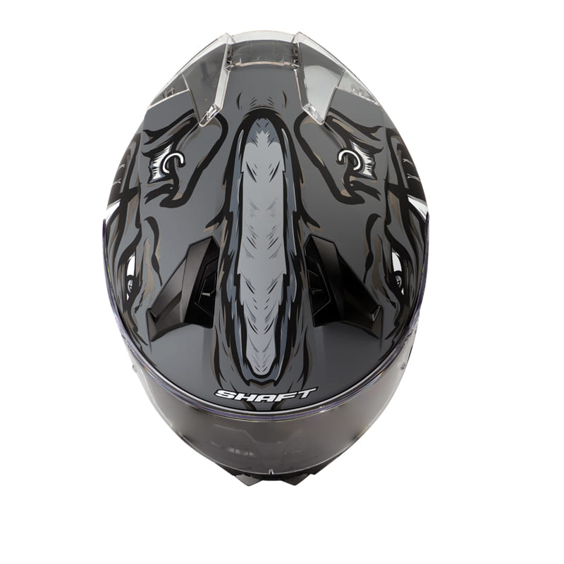 CASCO SHAFT SH-560 PORKY MATE GRIS ROJO