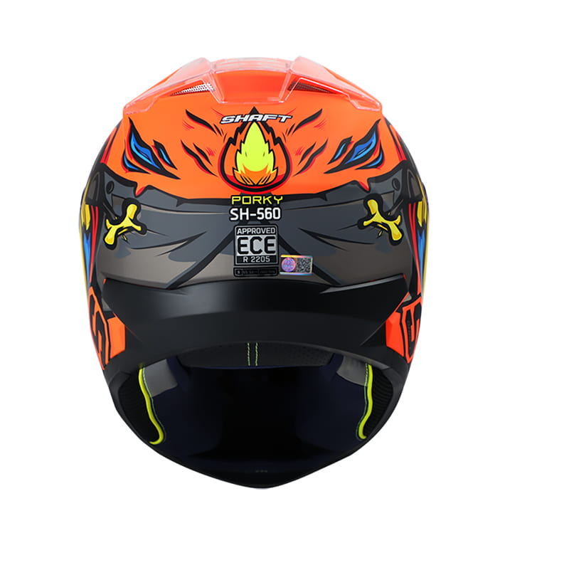 CASCO SHAFT SH-560 PORKY MATE NARANJA NEON GRIS