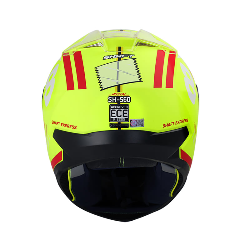 CASCO SHAFT SH-560 POSTAL MATE AMARILLO NEON ROJO