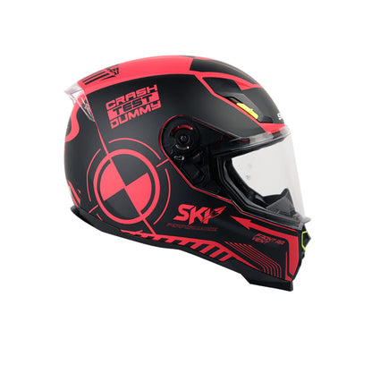 CASCO SHAFT SH-562 DUMMY MATE ROJO NEGRO