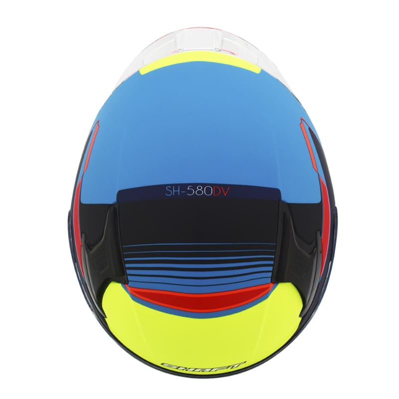 CASCO SHAFT SH-580DV YEMEN MATE AZUL AMARILLO NEON