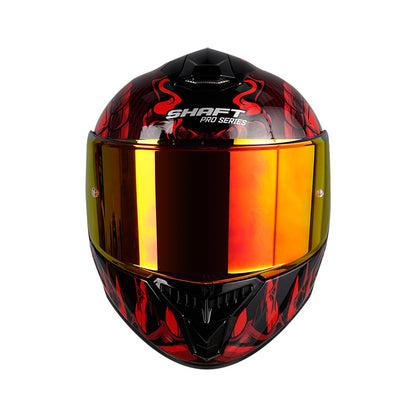 CASCO SHAFT SH-620C EVO LIZZARD ROJO VISOR REVO