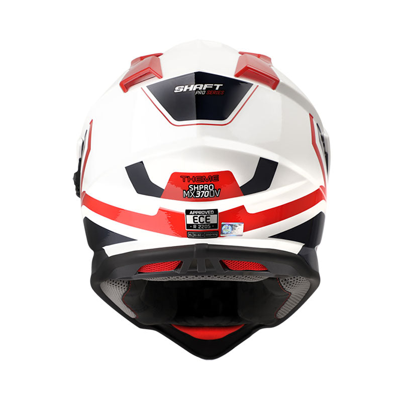 CASCO SHAFT SH-MX370DV PRO THEME BLANCO ROJO