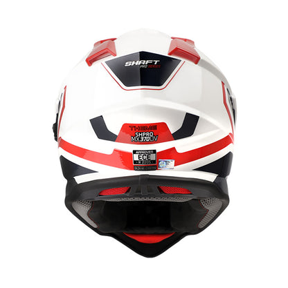 CASCO SHAFT SH-MX370DV PRO THEME BLANCO ROJO