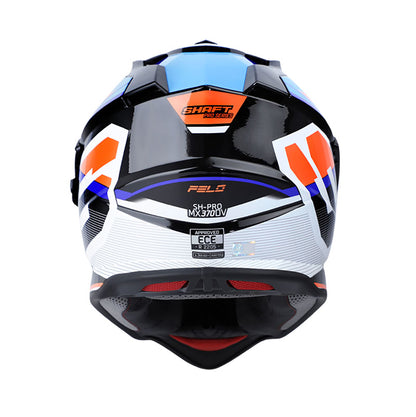 CASCO SHAFT SH-MX370DV PRO FELO NEGRO AZUL