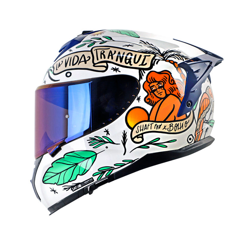 CASCO SHAFT SH-610DV PRO LA BUENA VIDA BLANCO VERDE IRIDIUM