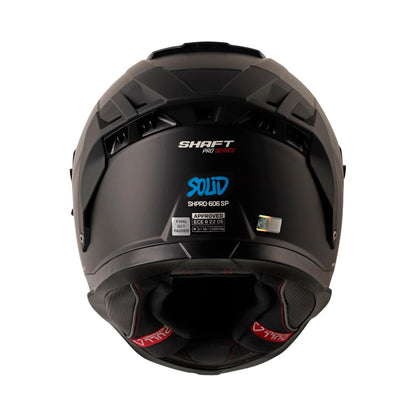 CASCO SHAFT SH-606SP PRO SOLID MATE NEGRO AZUL VISOR REVO