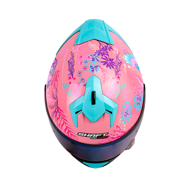 CASCO SHAFT SH-610EVO BLOOM ROSADO FUCSIA VISOR IRIDIUM