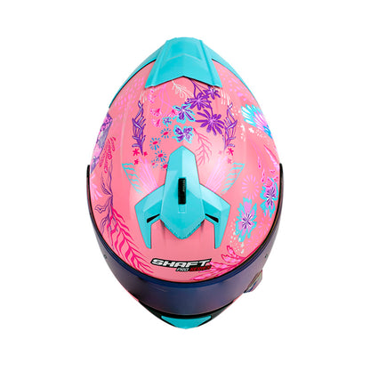 CASCO SHAFT SH-610EVO BLOOM ROSADO FUCSIA VISOR IRIDIUM