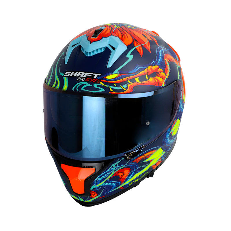 CASCO SHAFT SH-610EVO FIRE THUNDER MATE AZUL TURQUESA