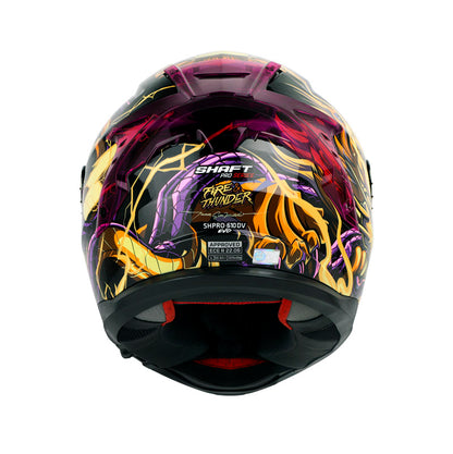 CASCO SHAFT SH-610EVO FIRE THUNDER NEGRO AMARILLO