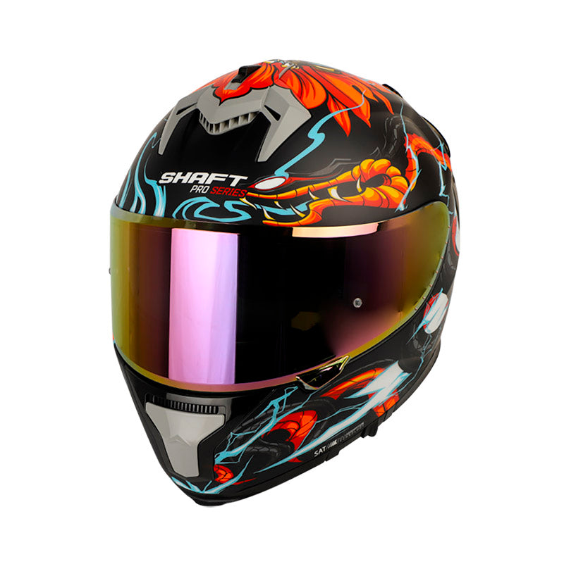 CASCO SHAFT SH-610EVO FIRE THUNDER MATE NEGRO AZUL