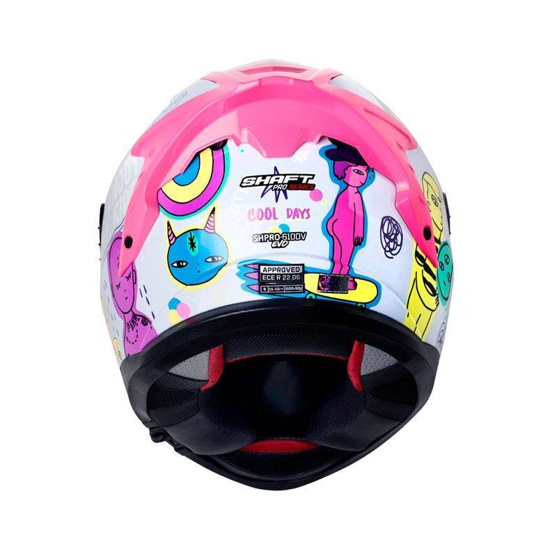 CASCO SHAFT SH-610EVO COOL DAYS AZUL CLARO MORADO