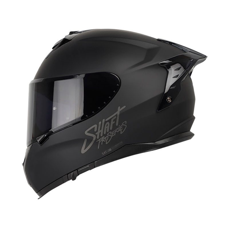 CASCO SHAFT SH-610DV PRO SOLID MATE NEGRO NEGRO VISOR HUMO
