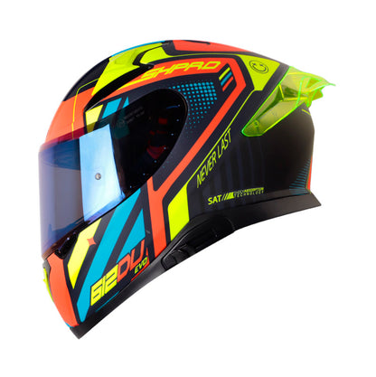 CASCO SHAFT SH-612DV PRO BLUNNER MATE AZUL AMARILLO NEON