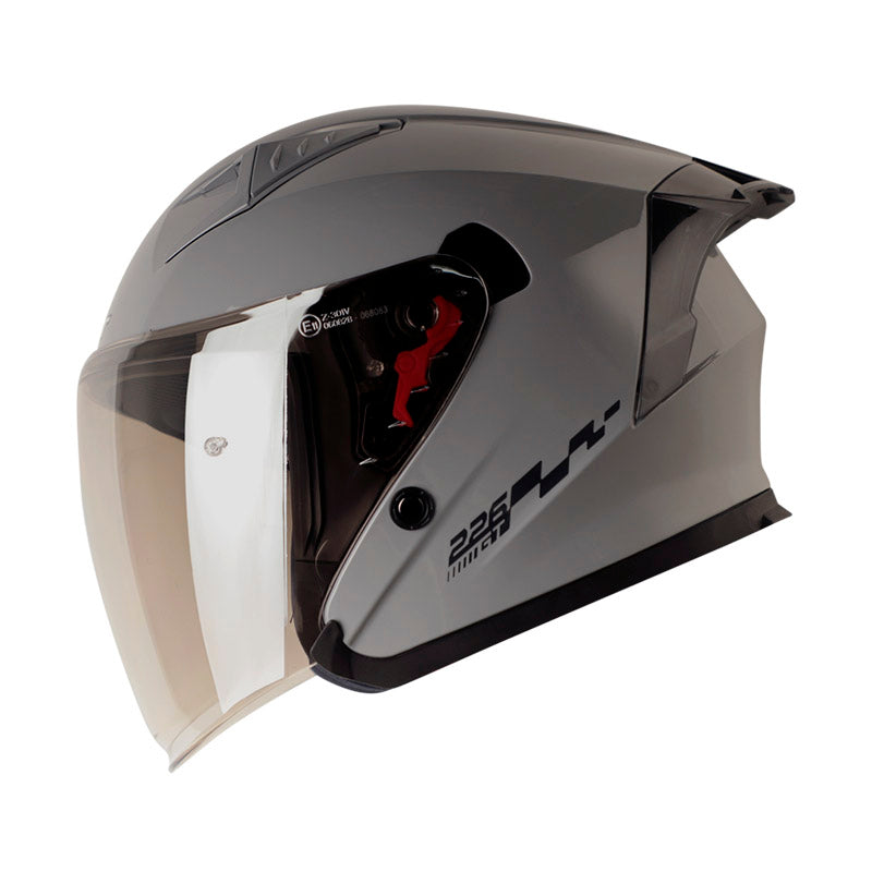 CASCO SHAFT SH-226GT SOLID GRIS OSCURO GRIS VISOR IRIDIUM