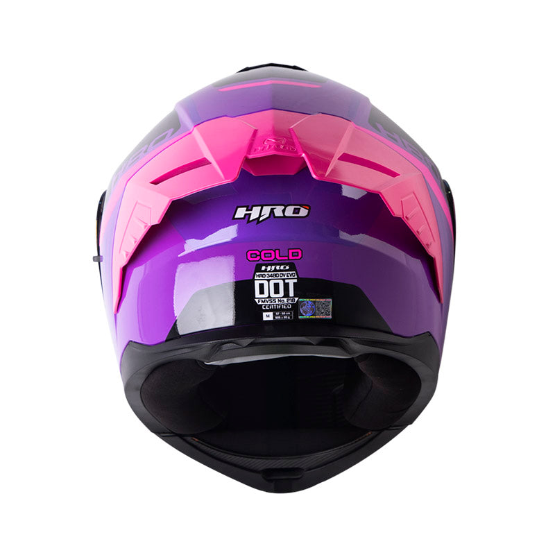 CASCO HRO HRO-3480DV EVO COLD MORADO FUCSIA VISOR IRIDIUM