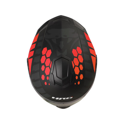 CASCO HRO HRO-3480DV FANGS MATE NEGRO ROJO
