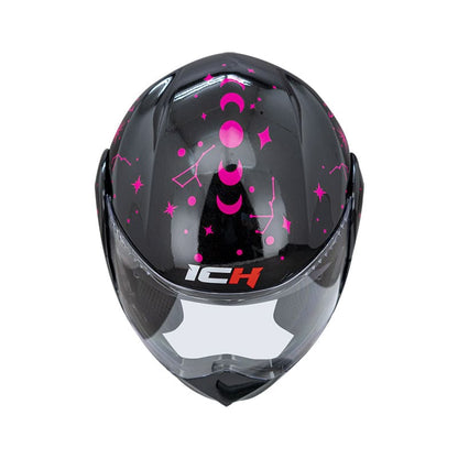 CASCO ICH ICH-3110S NITE NITE NEGRO FUCSIA NEON