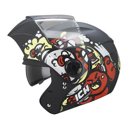 CASCO ICH ICH-3110S DREAM TEAM MATE NEGRO ROJO