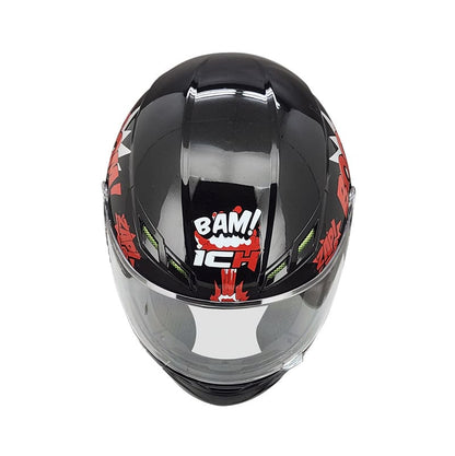 CASCO ICH ICH-501SP BOOM NEGRO ROJO