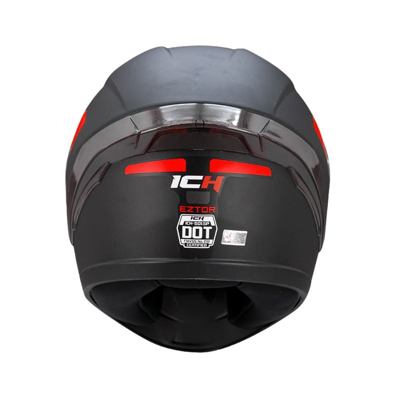 CASCO ICH ICH-501SP EZTOR MATE NEGRO ROJO