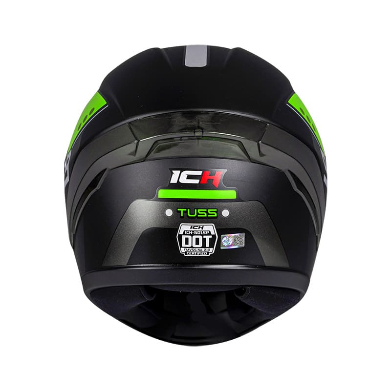 CASCO ICH ICH-501SP TUSS MATE NEGRO VERDE NEON