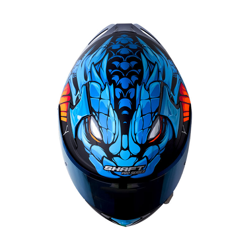 CASCO SHAFT SH-612DV PRO FAFNIR MATE AZUL AZUL VISOR IRIDIUM