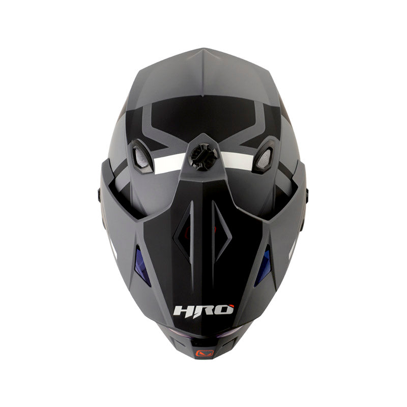 CASCO HRO HRO-MX330DV DRY MATE GRIS OSCURO NEGRO IRIDIUM