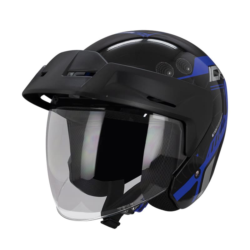 CASCO ICH ICH-101 STELARS NEGRO AZUL