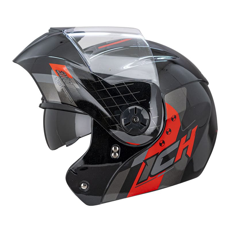 CASCO ICH ICH-3110DV BOUBLE NEGRO ROJO