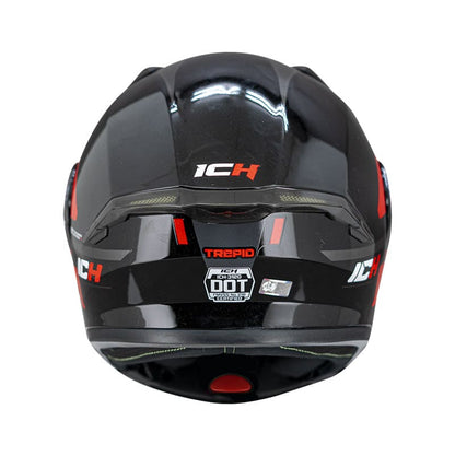 CASCO ICH ICH-3120DV TREPID NEGRO ROJO