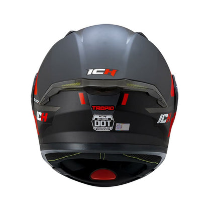 CASCO ICH ICH-3120DV TREPID MATE NEGRO ROJO
