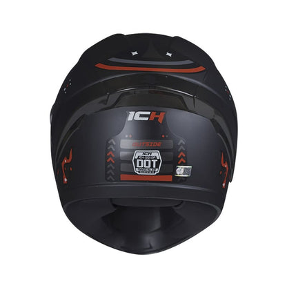 CASCO ICH ICH-501SP OUTSIDE MATE NEGRO ROJO