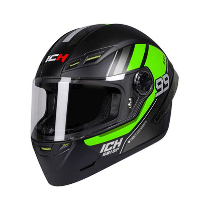 CASCO ICH ICH-501SP TUSS MATE NEGRO VERDE NEON