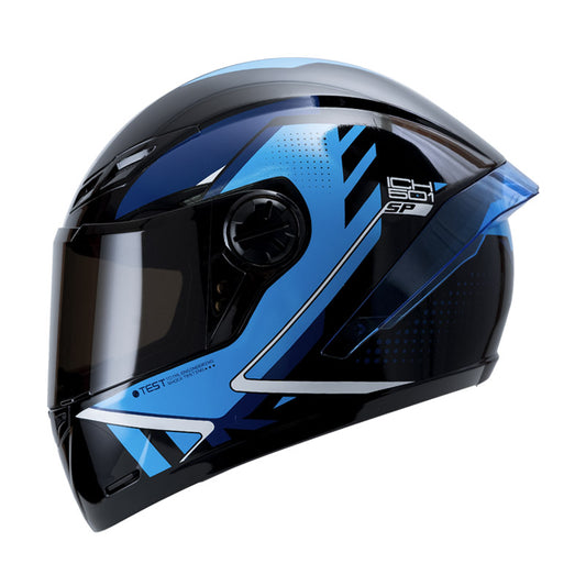 CASCO ICH ICH-501SP MOACA NEGRO AZUL VISOR HUMO