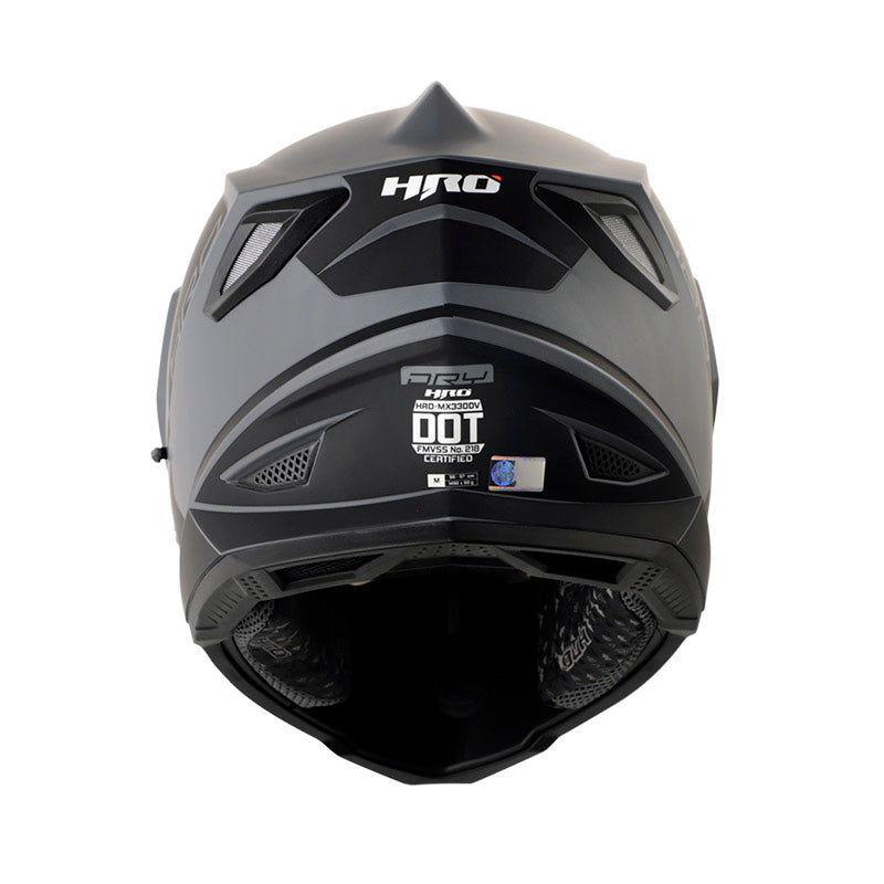 CASCO HRO HRO-MX330DV DRY MATE GRIS OSCURO NEGRO IRIDIUM
