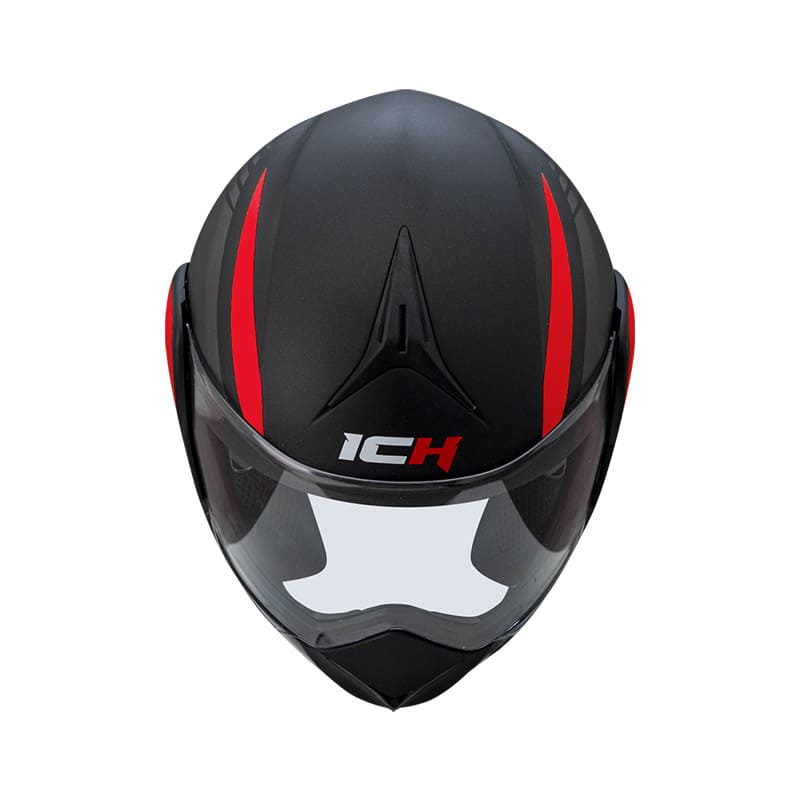 CASCO ICH ICH-3110DV LEGION MATE NEGRO ROJO