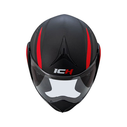 CASCO ICH ICH-3110DV LEGION MATE NEGRO ROJO