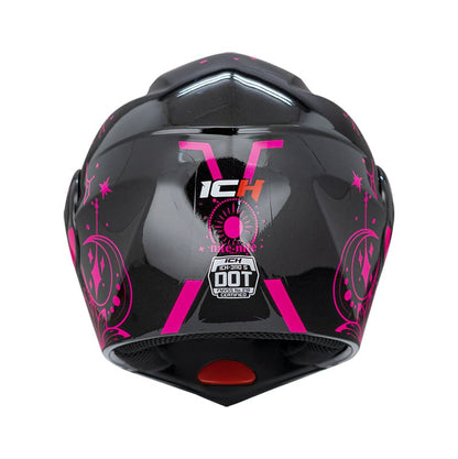CASCO ICH ICH-3110S NITE NITE NEGRO FUCSIA NEON