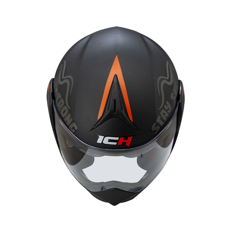 CASCO ICH ICH-3110DV WORDS MATE NEGRO NARANJA NEON