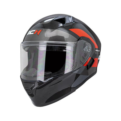 CASCO ICH ICH-3120DV TREPID NEGRO ROJO