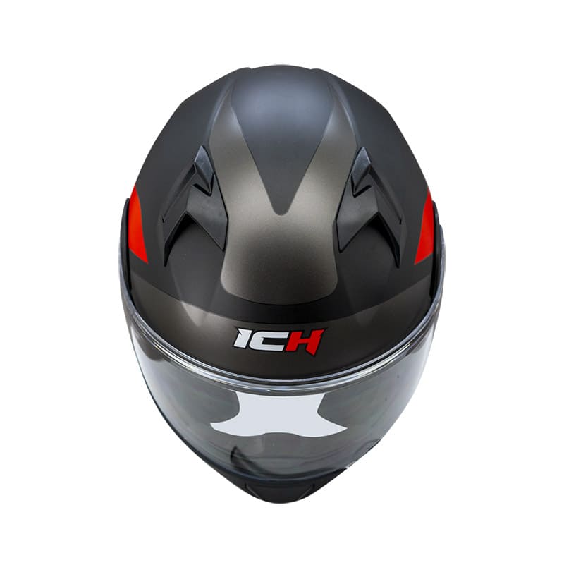 CASCO ICH ICH-3120DV TREPID MATE NEGRO ROJO