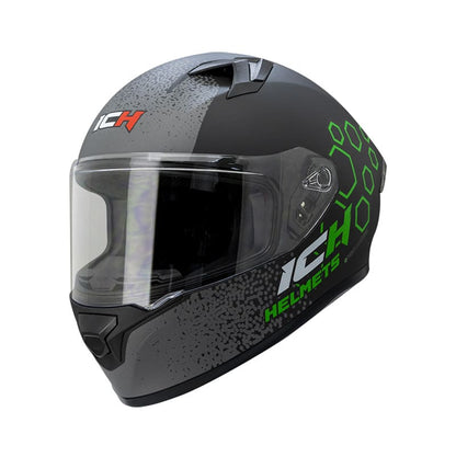 CASCO ICH ICH-503SP ROYALTY MATE NEGRO VERDE NEON
