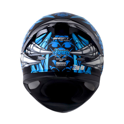 CASCO SHAFT SH-612DV PRO FAFNIR MATE AZUL AZUL VISOR IRIDIUM