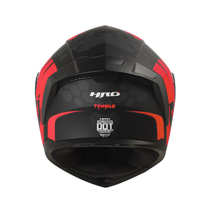 CASCO HRO HRO-3480DV FANGS MATE NEGRO ROJO