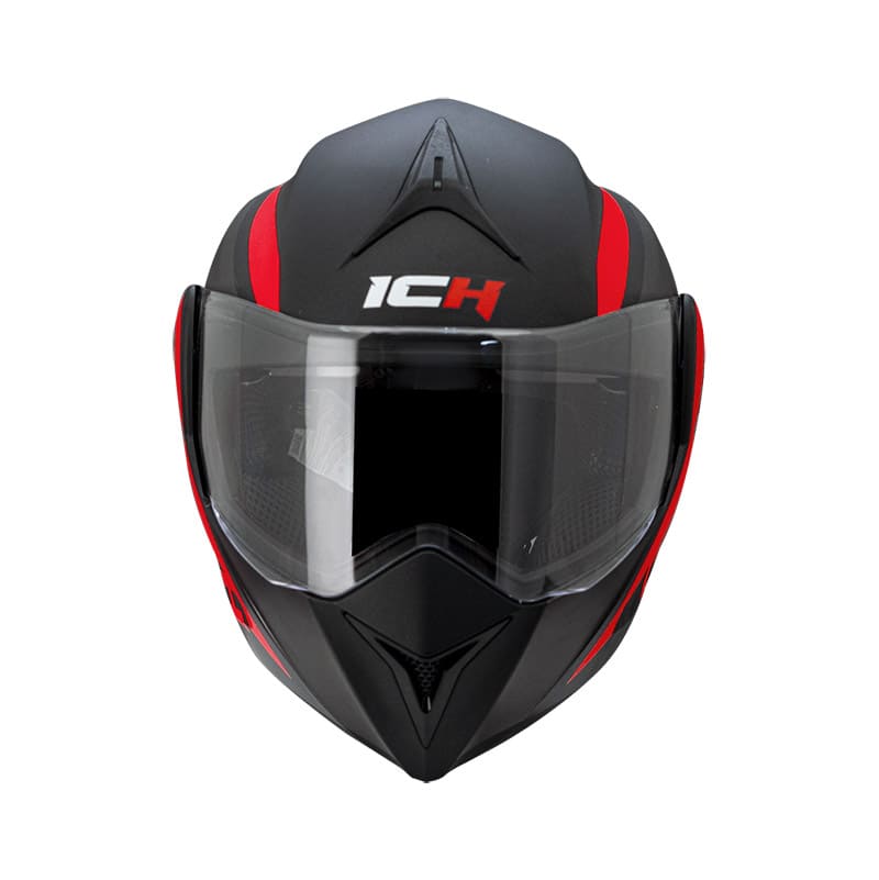 CASCO ICH ICH-3110DV LEGION MATE NEGRO ROJO