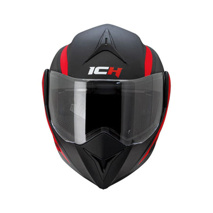 CASCO ICH ICH-3110DV LEGION MATE NEGRO ROJO