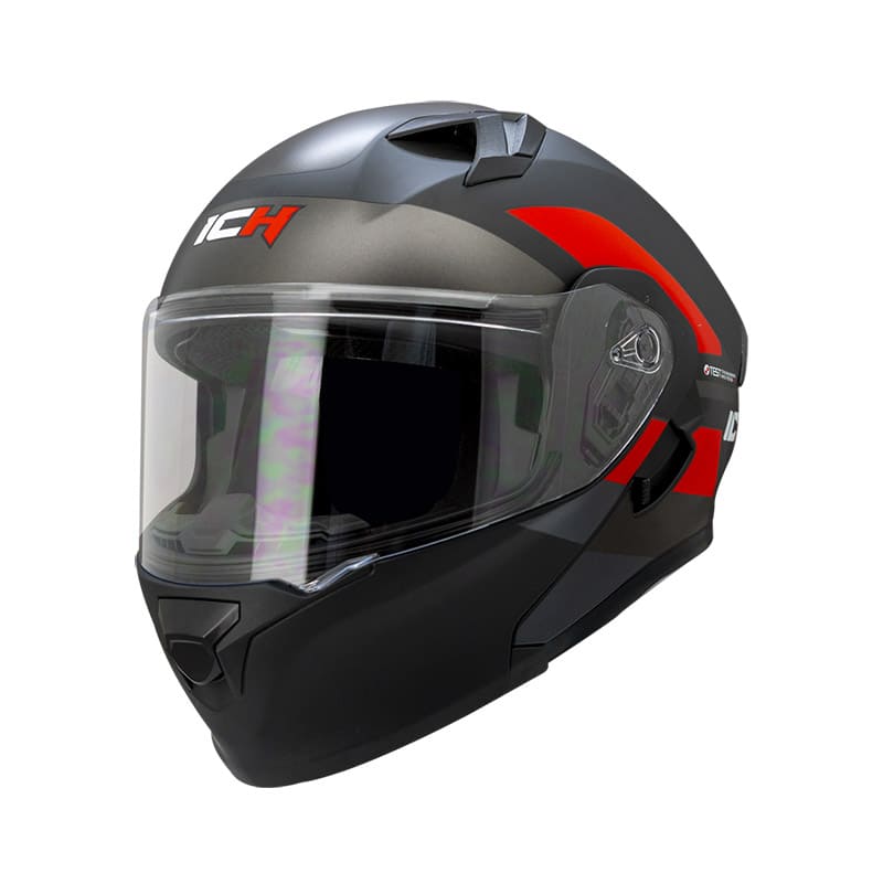 CASCO ICH ICH-3120DV TREPID MATE NEGRO ROJO
